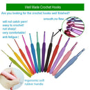 Knitting Needles Set, Crochet Hook Kit with Case, Crochet Hooks, Safety Pins,