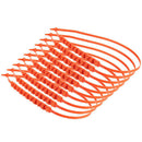 10PCS Car Truck Snow Anti-Skid Wheel Tire Chains Anti-Slip Belt Orange FT