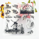 Windmill Swan DIY Transparent Silicone Stamps Scrapbooking Album Cards De JR