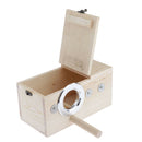 Wooden Cage Bird Parrot Parakeet Nest Small Animals House Middle Left Open