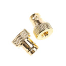 2Pcs BNC female jack to SMA male plug RF connector straight goldplatingadapterR6