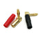 [4 Pack] Hi-end Copper Right Angle/90 Degree Screw Type Banana Plug / Speak J8K3