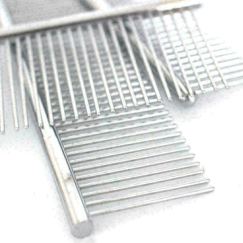 Stainless-Steel Comb Hair Brush Shedding Flea For Cat Dog Pets Trimmer Groo K3V5
