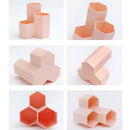 1Pc Novelty Hexagon Pencil Pen Holder Desk Storage Box Organizer Business D F9O9