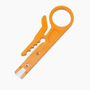 Wire Stripper Crimper Pliers Crimping Tool Cable Stripping Cutter (Yellow)