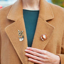 Cute Cat Brooch Rhinestone Enamel Badge Jacket Clothing Backpack Lapel Pins