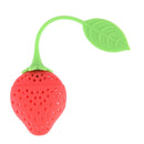 Silicone Strawberry Tea Leaf Strainer Herbal Spice Infuser Filter JOBLR8YATly