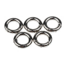 5 Pcs Push Gate Snap Open Hook Spring Ring Key Chain Carabiner 20mm