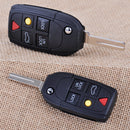 5 Button Folding Flip Remote Key Shell Case Fob fit for Volvo S60 S80 XC70 XC90