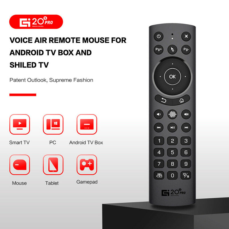 G20S PRO 2.4G Wireless Voice Fly Mouse Remote for PC Smart TV Set Top Box