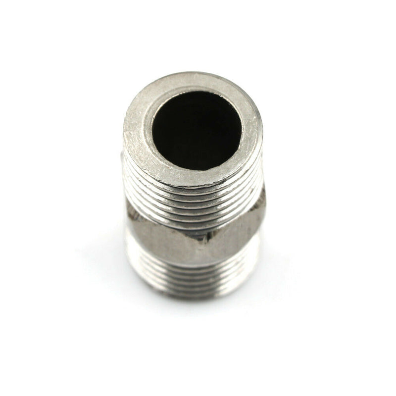 1/2" Male x 1/2" Male Hex Nipple SS 304 Threaded Pipe Fitting NPT kC %x