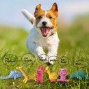1X(Dog Rope Toys Cute Animals Design,Cotton Puppy Toys For Small Dogs.Rope