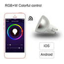 Gu10 5W Wifi Smart App Rgbw Led Downlight Bulb Remote Control Work With Ale