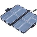 Portable 9 Compartments Fishing Lures Box Spoon Hooks Baits Tackle Hook Cas