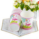 10X Flamingo Paper Cups Kids Happy Birthday Wedding Party Decor Flamingo Cup FT