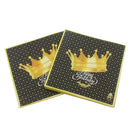 20pcs crown paper napkins festive & party supplier tissue napkins decorations  Z