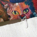 flax decorative pillow case cushions 45*45cm cat pattern I5Y8