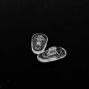 25 Pairs Silicone Eyeglass Nose Pads Oval Push On