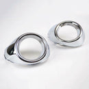 2Pc For 12-14 Ford Focus 3 Mk3 Chrome Front Fog Light Cover Trim Bezel Ring
