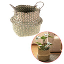 Foldable Rattan Hanging Flower Pot Planter Laundry Storage Basket Xmas Decor OZ