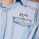 Cartoon Gesture Love Heart Brooch Enamel Badge for Friends Jewelry Gifts A