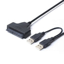 USB 2.0 to SATA Serial ATA Adapter Cable For 2.5" HDD SSD Laptop Hard Drive FU