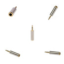 5x 3.5mm Female Stereo to 2.5mm Male Headphones Headset Adapter Converter