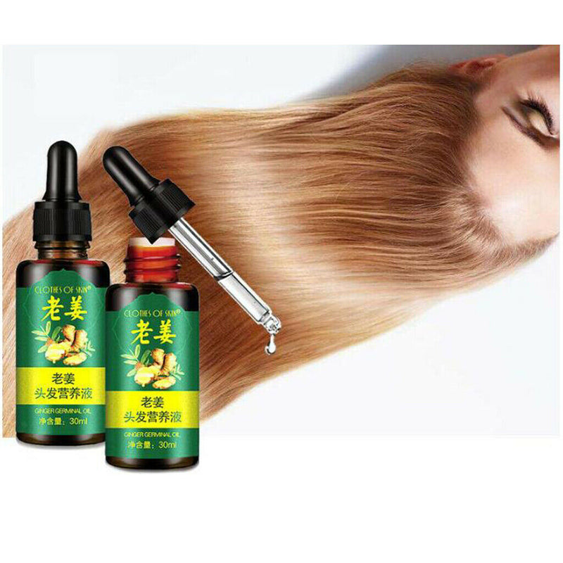 Natural Ginger Hair Essential Oils Oil Control Hydrating Nourish Hair Serum