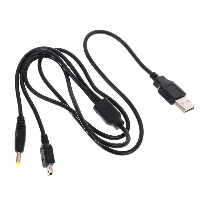 1Pc 2-in-1 usb data cable / charger charging lead for psp 1000 / 2000 /3000Q2