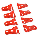 Red Car Door Hinge Cover Protector Trim Exterior Decor For Jeep Wrangler JL
