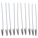 10pcs 150mm Length Non-insulated Electric Test Crocodile Clamp Metal Clips ME