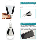 LED Solar Light Bulb 7W E27 Tent Camping Fishing Solar Lamp Rechargeable Newly