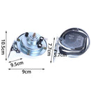 Universal Loud Dual-Tone Electric Snail Air Horn Siren For Car Motorbike Spea Hn