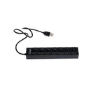 1PC 7-Port usb hub usb 2.0 multi charger hub splitter with on/off switch  ME