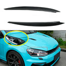 Carbon Fiber Headlight Eyebrow Eyelid Cover For VW Golf 7 GTI GTD R MK7 13-2017