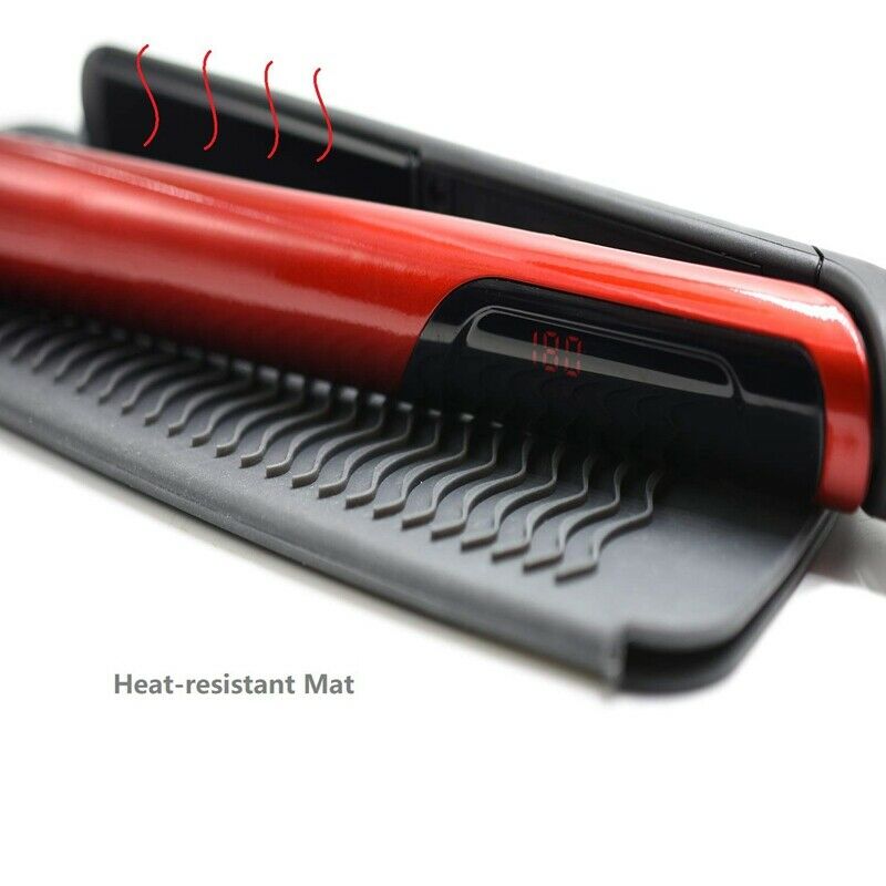 Gray Resistant Silicone Mat Pouch for Flat Iron, Curling Iron,Hot Hair Tool F4R3