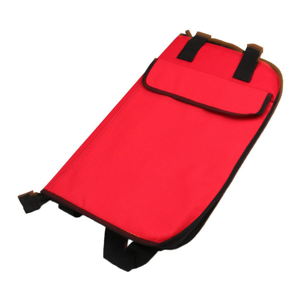 Polyester Double Shoulder Bag Drum Mallet Case for Placing Drumsticks Red