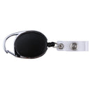 2X Black Retractable Pull Key Ring Chain Reel ID Lanyard Name Tag Card Hold A