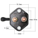12V-24V Waterproof Car Battery Cut Off Switch Double Poles Isolator Disconnect