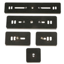 2x PU-40 Quick Release Plate for Arca Swiss 40mm Tripod Ballhead