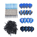 Indoor Darts 12Pcs Safety Darts Aluminum Alloy Darts 120 Plastic Darts Heads  OZ