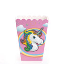 6pcs Prints Popcorn Cup Happy Birthday Party Candy Box for kids Gifts vz JC.