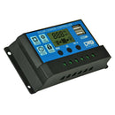 60A SOLAR CELL PANEL BATTERY CHARGE CONTROLLER DUAL USB PORT PWM LCD DISPLAY