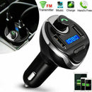 Wireless Car Bluetooth FM Transmitter MP3 Radio Adapter Charg USB Fast Car G0Y6