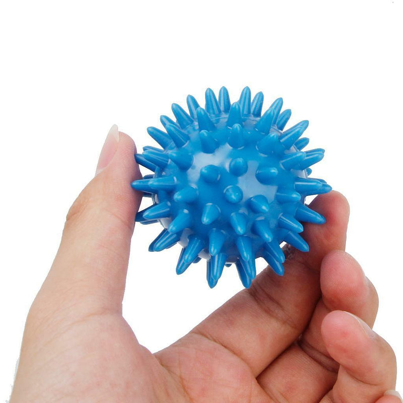 Spiky Massage Ball Reflexology Body Muscle Fitness Stress Relief Blue 55mm