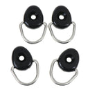 4Pcs Loop Buckle Camping Marine D Ring Accessories Tie Down Water Sports Kaya FT