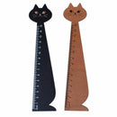 2 pcs 15 cm Wood Straight Ruler Beautiful Cat Form Ruler for Kids School (B M7D4