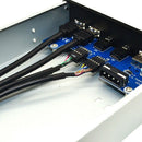 1X(5.25 Inch Desktop Pc Case Internal Front Panel Usb Hub 2 Ports Usb 3.0 A