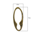 4x Spring Snap Clip Hook Alloy Car Key Chain KeyRings For Outdoor Hiking Camping