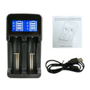 Dual Slots Led Screen Battery Charger Usb Smart Rechargeable for Aa/Aaa Ni-